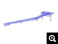 2- Modele RFEM du pont de l'usine SEW-Eurodrive