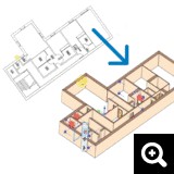 convertir DWG 2D en BIM 3D